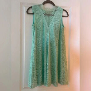 Anna Grace - Lace Dress - S - Mint Green